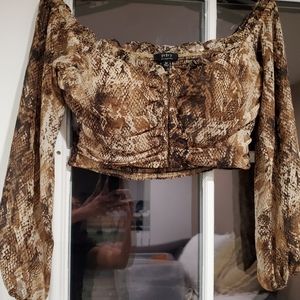 Snake print blouse
